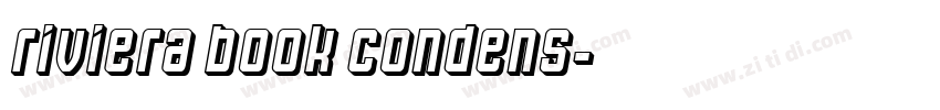 Riviera Book Condens字体转换